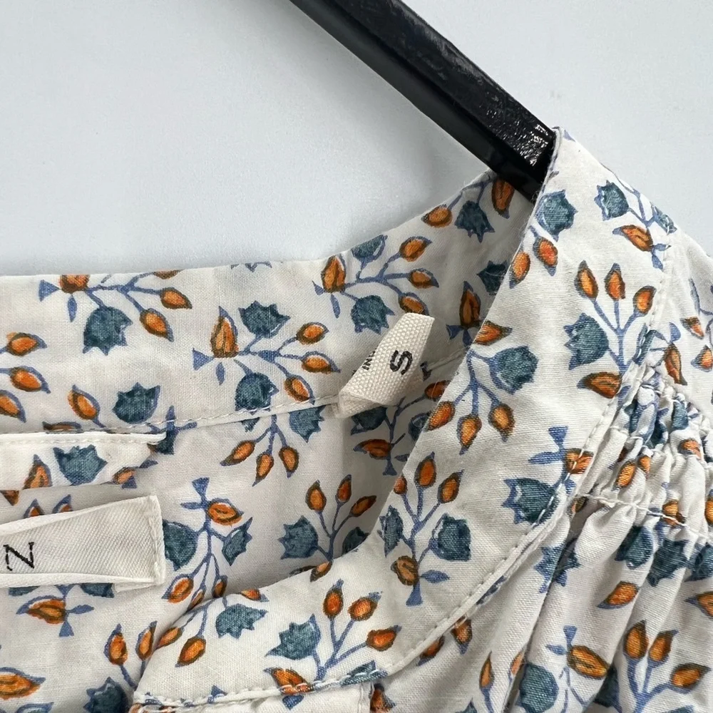 Doen Opal Belted Mini Dress In Blue Floral Meadow - Picture 6 of 10